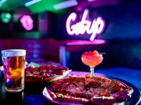 Beer, pizza and cocktails