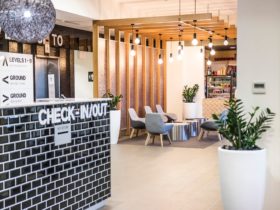 Reception interior at Abode Woden