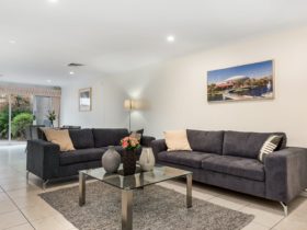 Lounge room, comfortable 5 seater couch