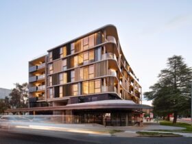 And Apartments at dusk