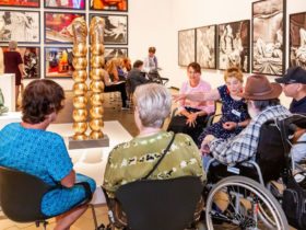 Group of visitors at Gallery