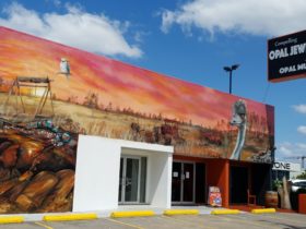 Out the Front of The Brisbane Opal Museum