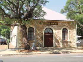 Brown's Mart front from Smith Street showing side.