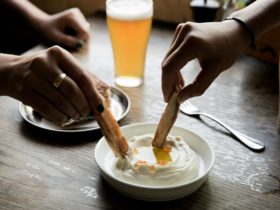 Bar snacks: Whipped Cod Roe