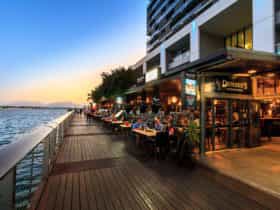 Looking South along Boardwalk showing Restaurant location