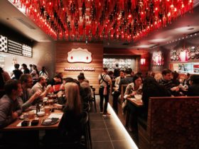 Inside restaurant