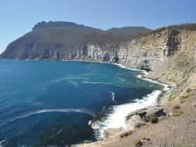 Stunning cliffs on the Maria Island Pack-Free Walk from Life's An Adventure