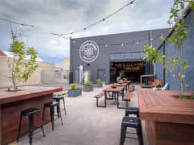 Exterior Little Bang Tap Room Beer Garden