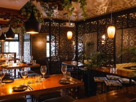 Inside dining space