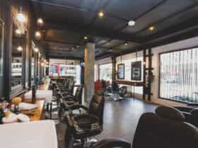 The mens grooming room
