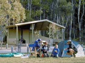Camping at Honeysuckle Campground