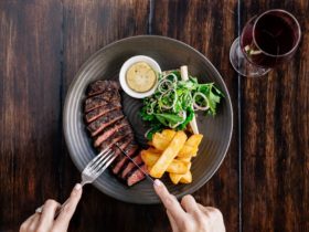 Steak and chips