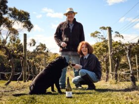 Andy & Loretta in the vines at Every Man and His Dog