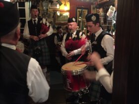 pipers and drummers