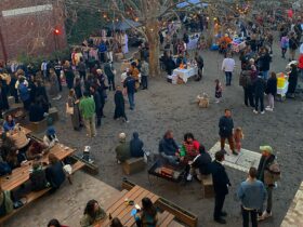 Photo of our market in action