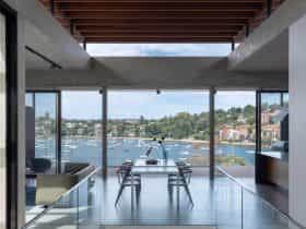 The living area with a view