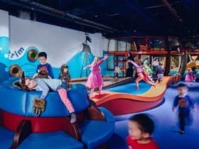 Children playing at the National Museums Tim and Gina Fairfax Discovery Centre